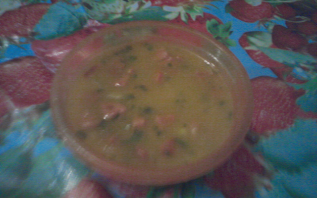 Caldo misto de batata com cenoura