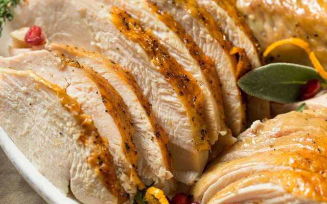 Peru com molho de maçã da Vó Chica