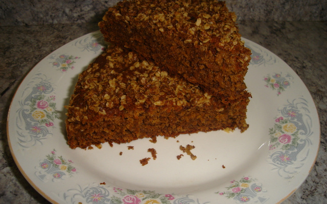 Bolo de banana com aveia