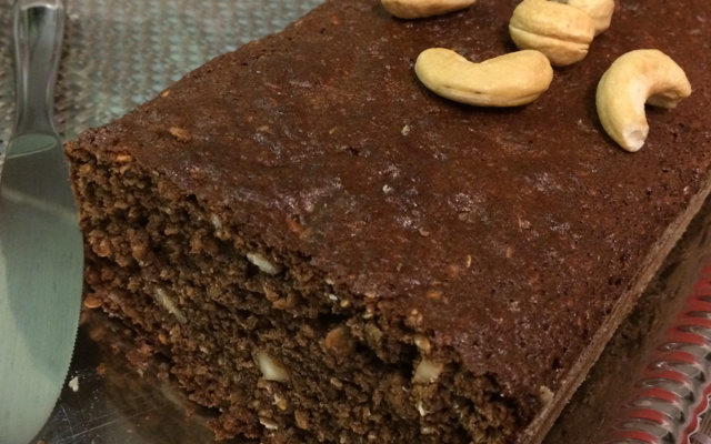 Bolo integral de aveia e linhaça