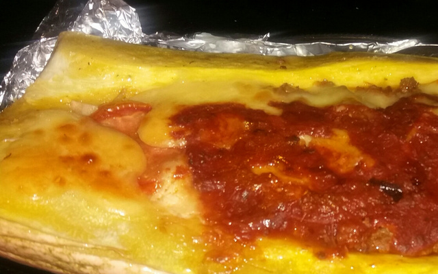 Abobrinha de forno recheada