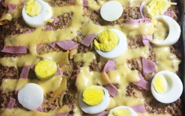 Macarronada de carne moída