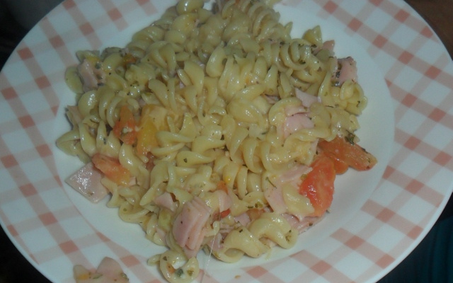 Macarrão pizza super fácil