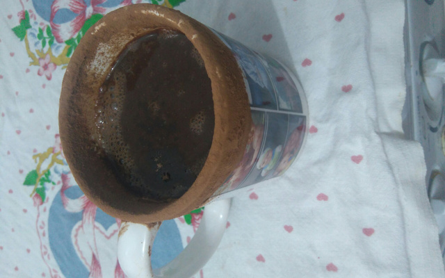 Chocolate quente sem leite ou leite condensado