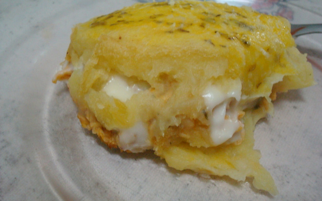 Empadão de mandioca