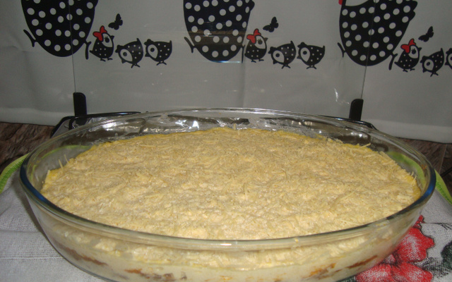 Torta de milho recheada