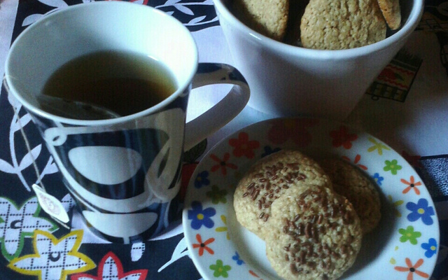 Biscoitos de aveia e banana