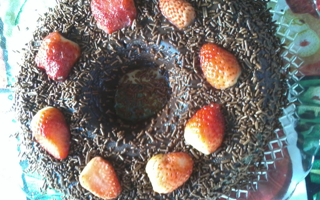 Super brigadeirão de micro-ondas