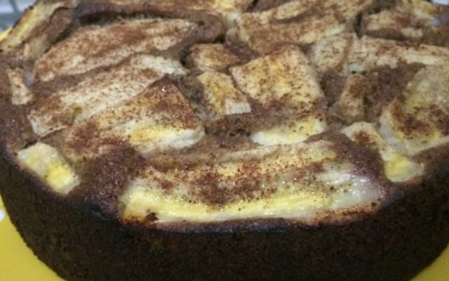Bolo de banana sem farinha e sem açúcar