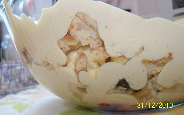 Pavê Natalino de Maracujá com Panetone