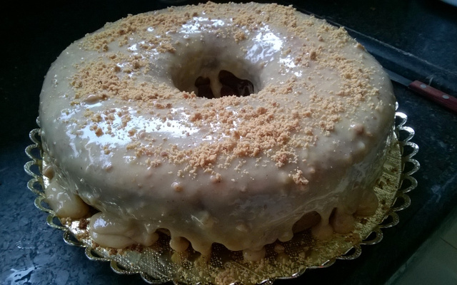 Bolo junino de paçoca