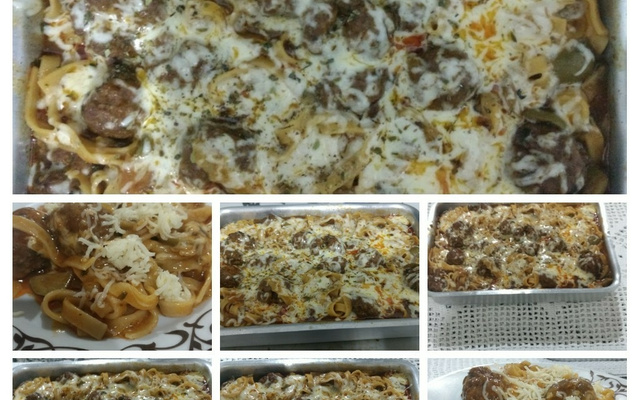 Macarrão com almôndegas rápido e barato