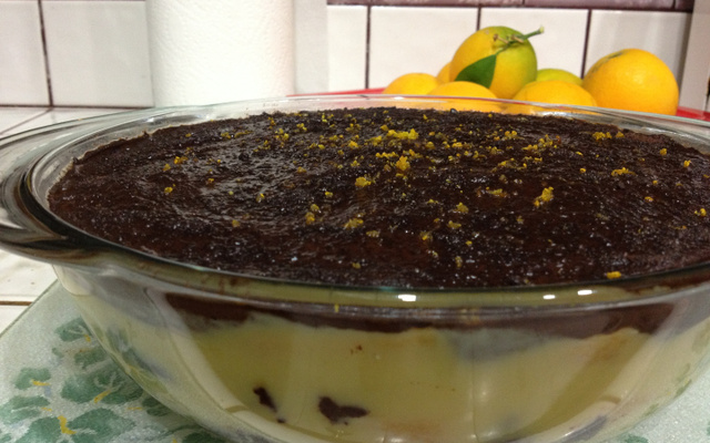 Pavê de trufa com laranja