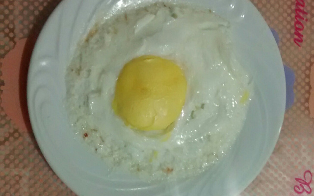 Ovo frito no Microondas