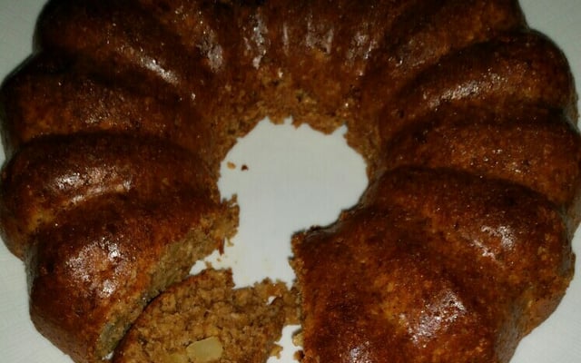 Bolo de Maçã Integral com Aveia e Passas