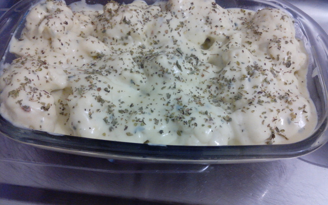Couve-flor ao creme branco