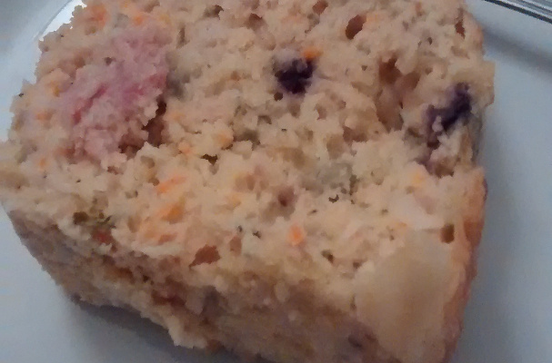 Torta de cenoura e ervilha