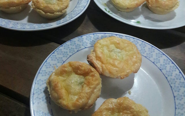 Empada cremosa de queijo