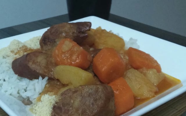 Lingüiça calabresa na panela de pressão