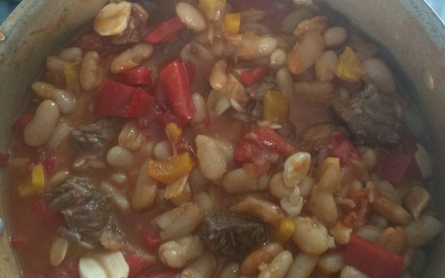 Feijão branco especial com músculo