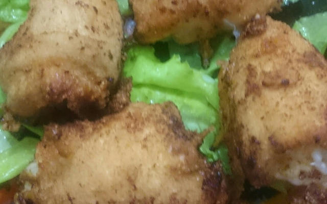 Rolês de frango recheado