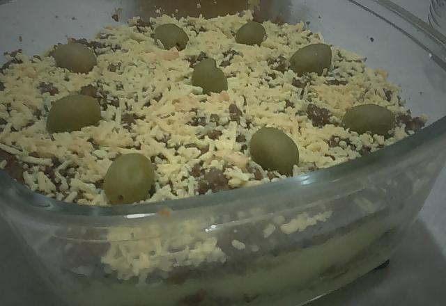 Escondidinho de carne moída