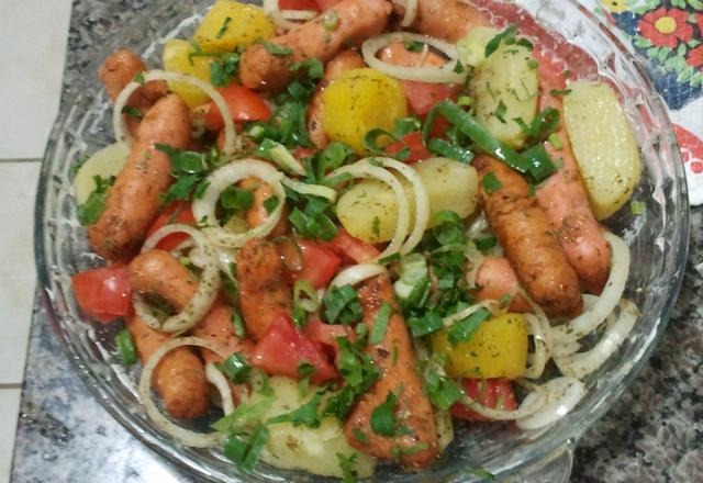 Linguiça de frango ao forno