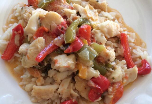 Moqueca de postas de peixes e camarões (sem azeite de dendê)
