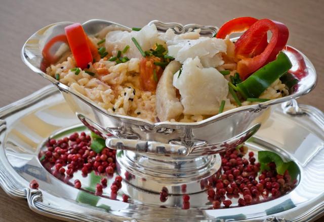 Risoto de bacalhau