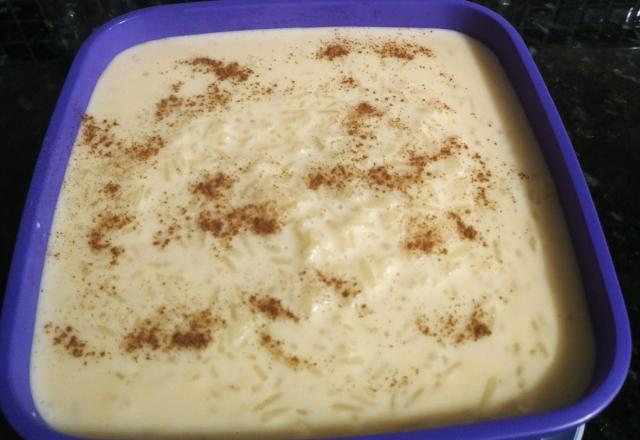 Arroz doce com leite em pó