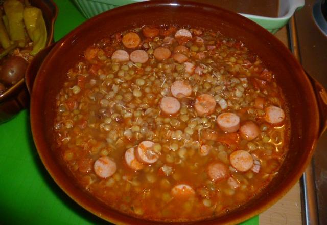 Sopa de linguiça calabresa