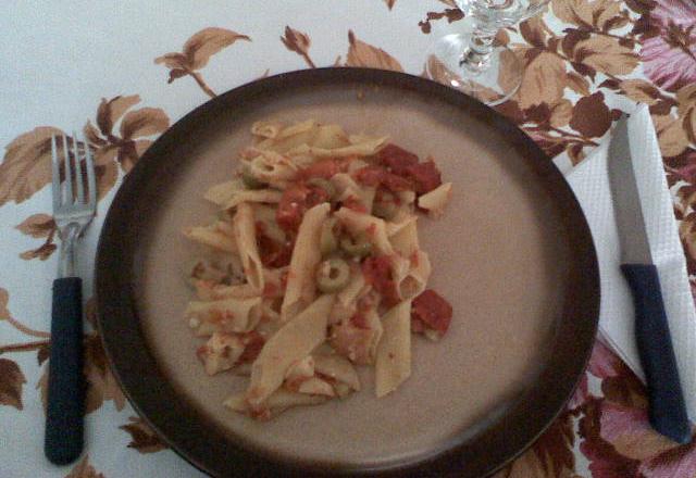 Macarrão com tomate seco
