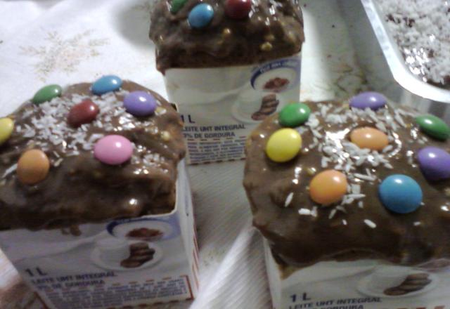Cupcake de caixinha de leite