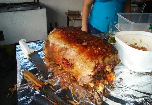 Costela desossada recheada