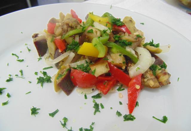 Salada de berinjelas ao forno
