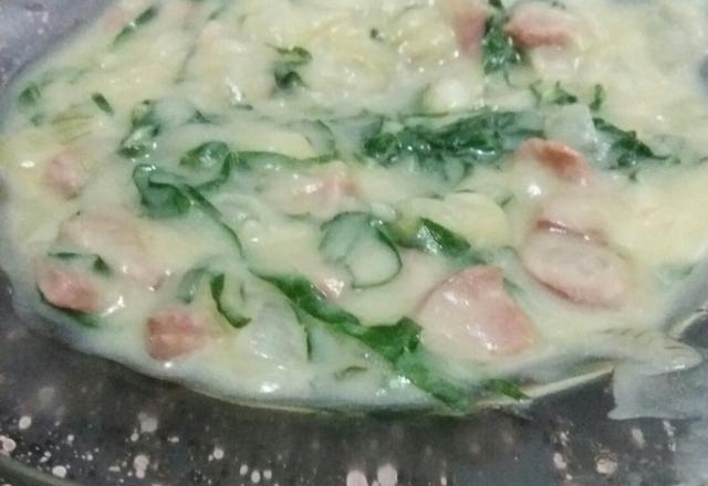 Caldo verde com couve e calabresa