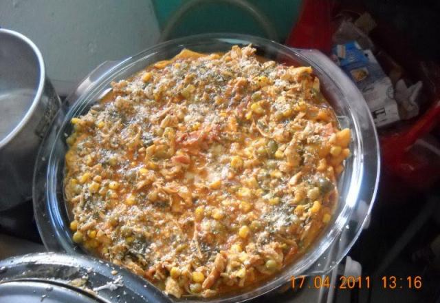 Macarrão na panela de pressão