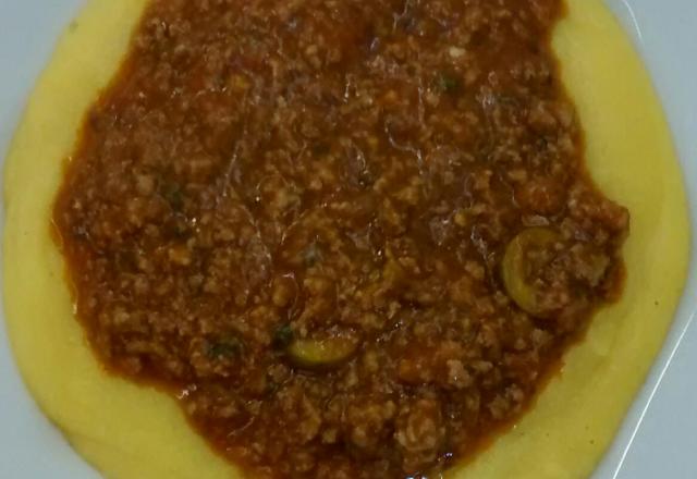 Polenta cremosa na panela de pressão
