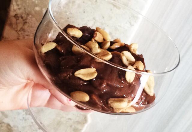 Sorvete fit de chocolate