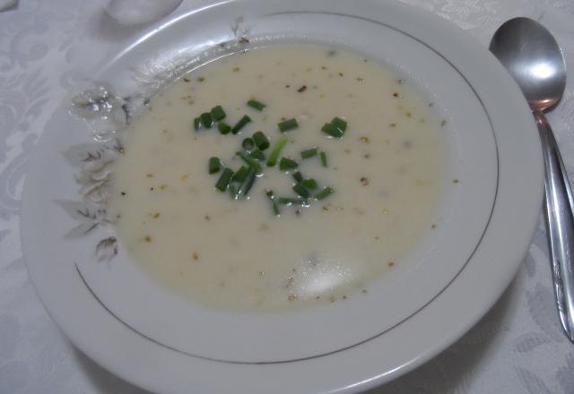Creme de batata com queijo