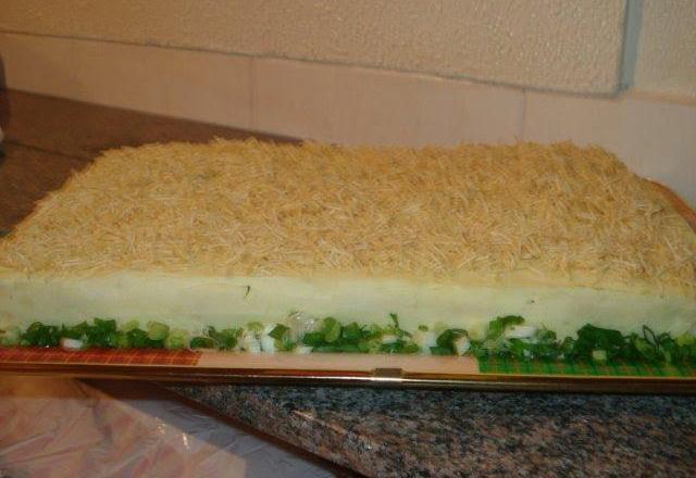 Bolo salgado de pão de forma