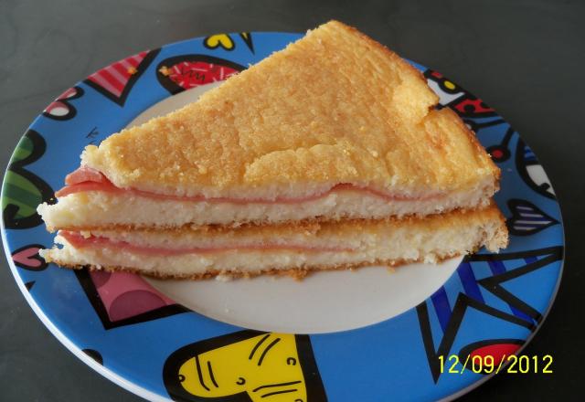Torta de arroz com presunto e mussarela