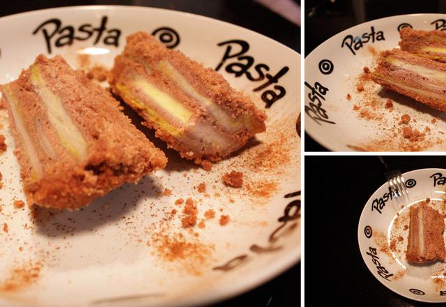 Torta farofa com banana e castanhas do pará