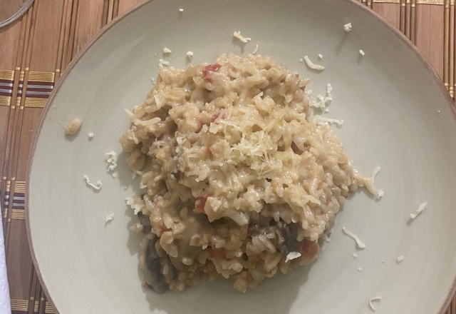 Risoto de cogumelos