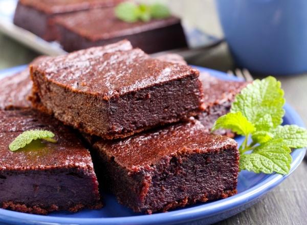 Bolo de chocolate com água