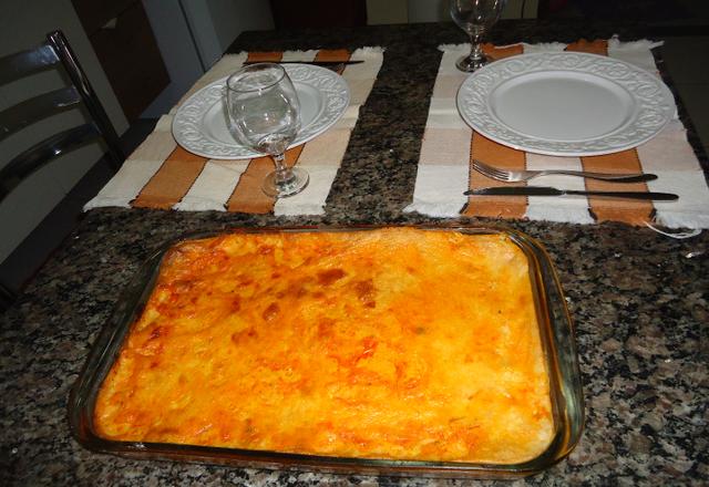 Torta de frango com palmito