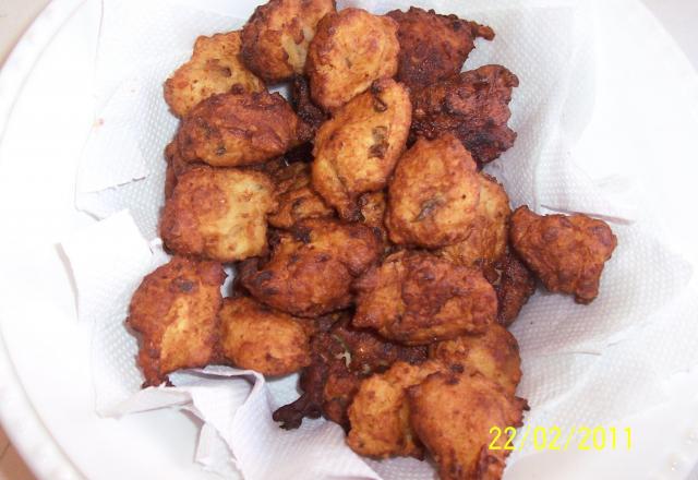 Bolinho de batata e amendoim