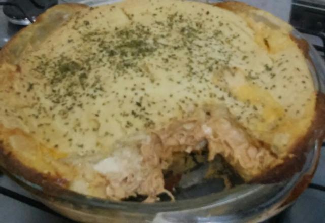Torta de frango cremosa de liquidificador do Will