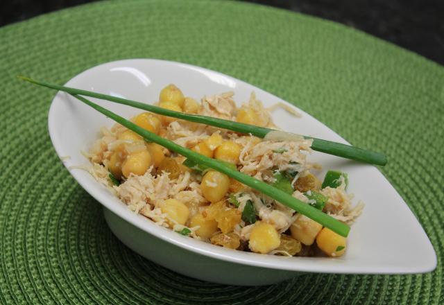 Salada de grão-de-bico com bacalhau da Veronica