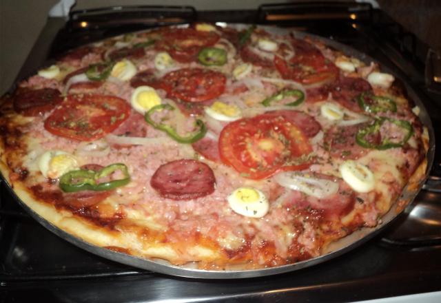 Massa de pizza simples
